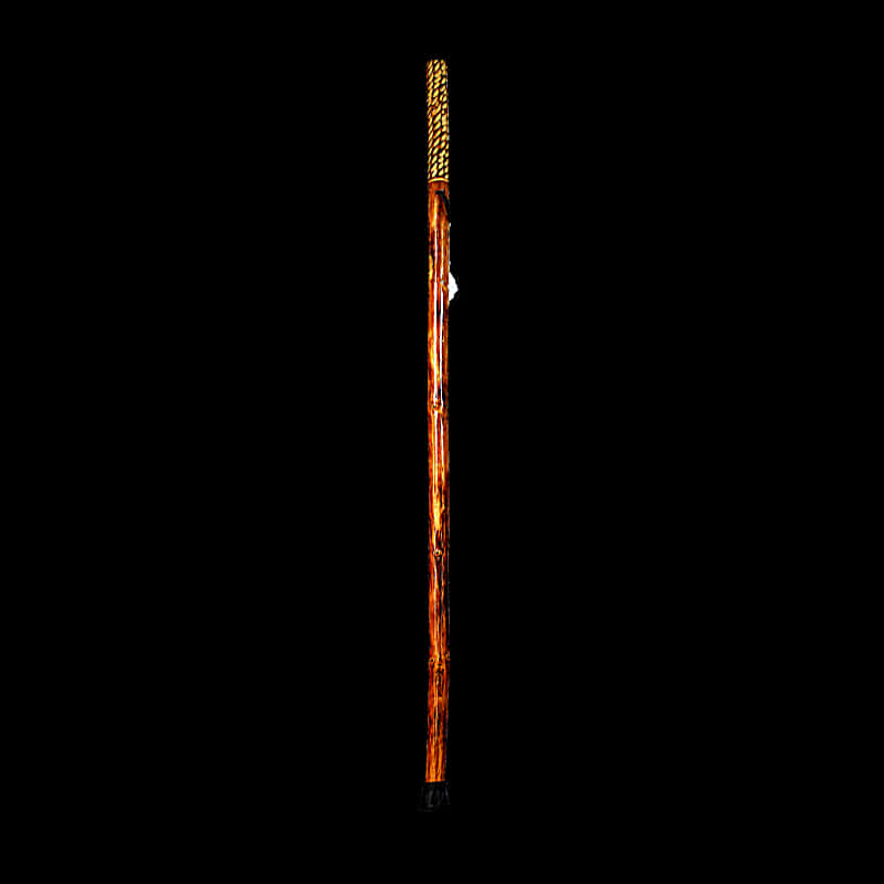 Traditional Wooden Walking Stick PNG