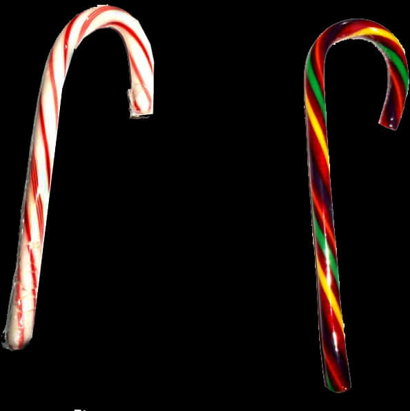 Traditionaland Rainbow Candy Canes PNG