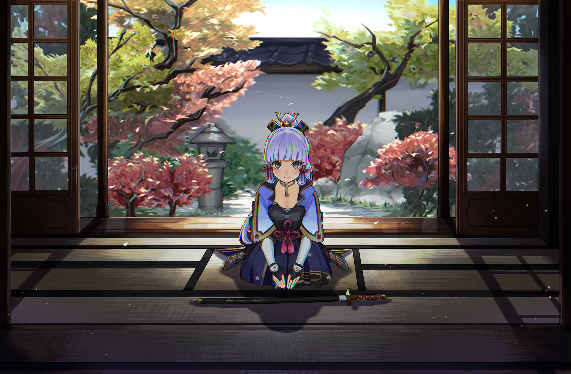 Traditionally Sitting Kamisato Ayaka