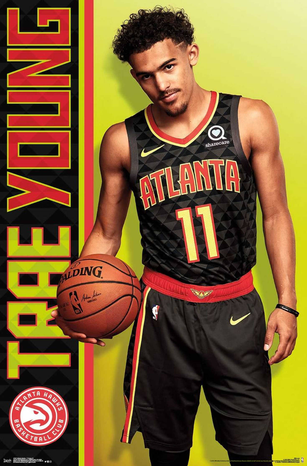 trae young jersey wallpaper