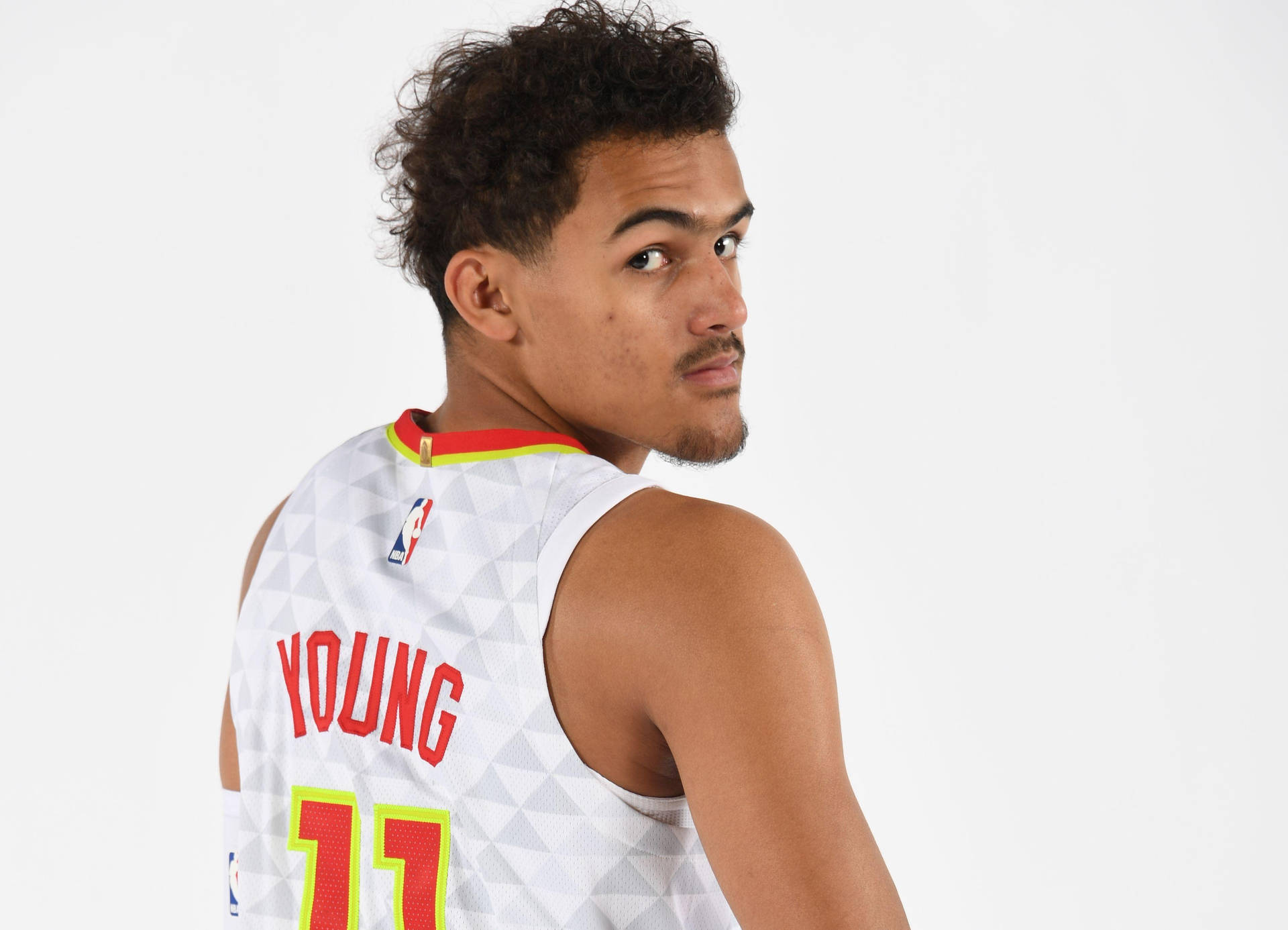 Trae Young Candid Shot Wallpaper