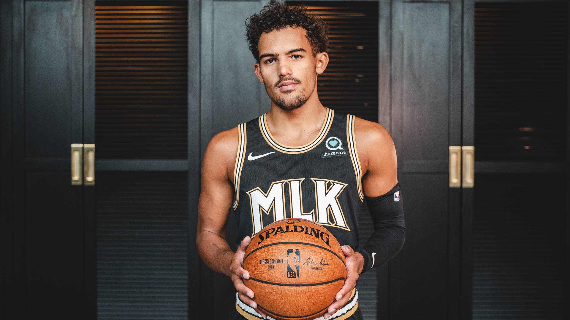 Trae Young Hawks Photoshoot Wallpaper