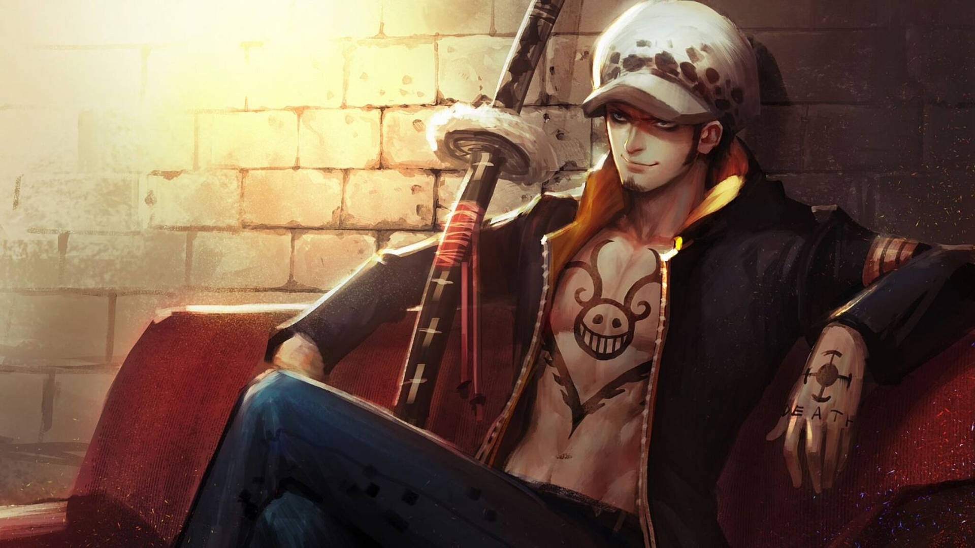 Download Trafalgar Law, A Courageous One Piece Character Wallpaper |  Wallpapers.Com