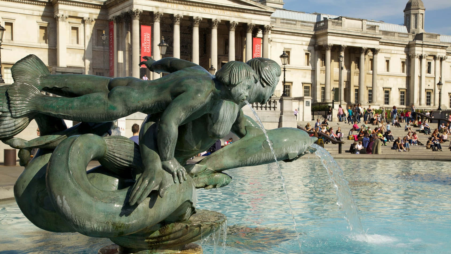 Trafalgar Square Dolphins And Mermaids Picture