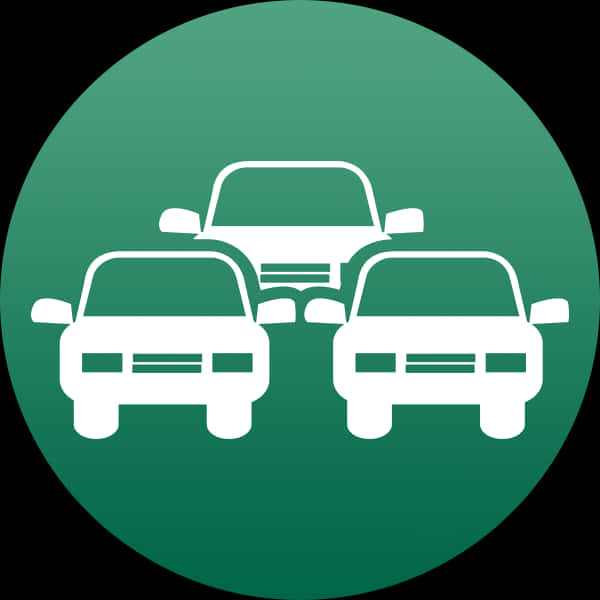 Traffic Icon Two Carsand One Overtaking PNG