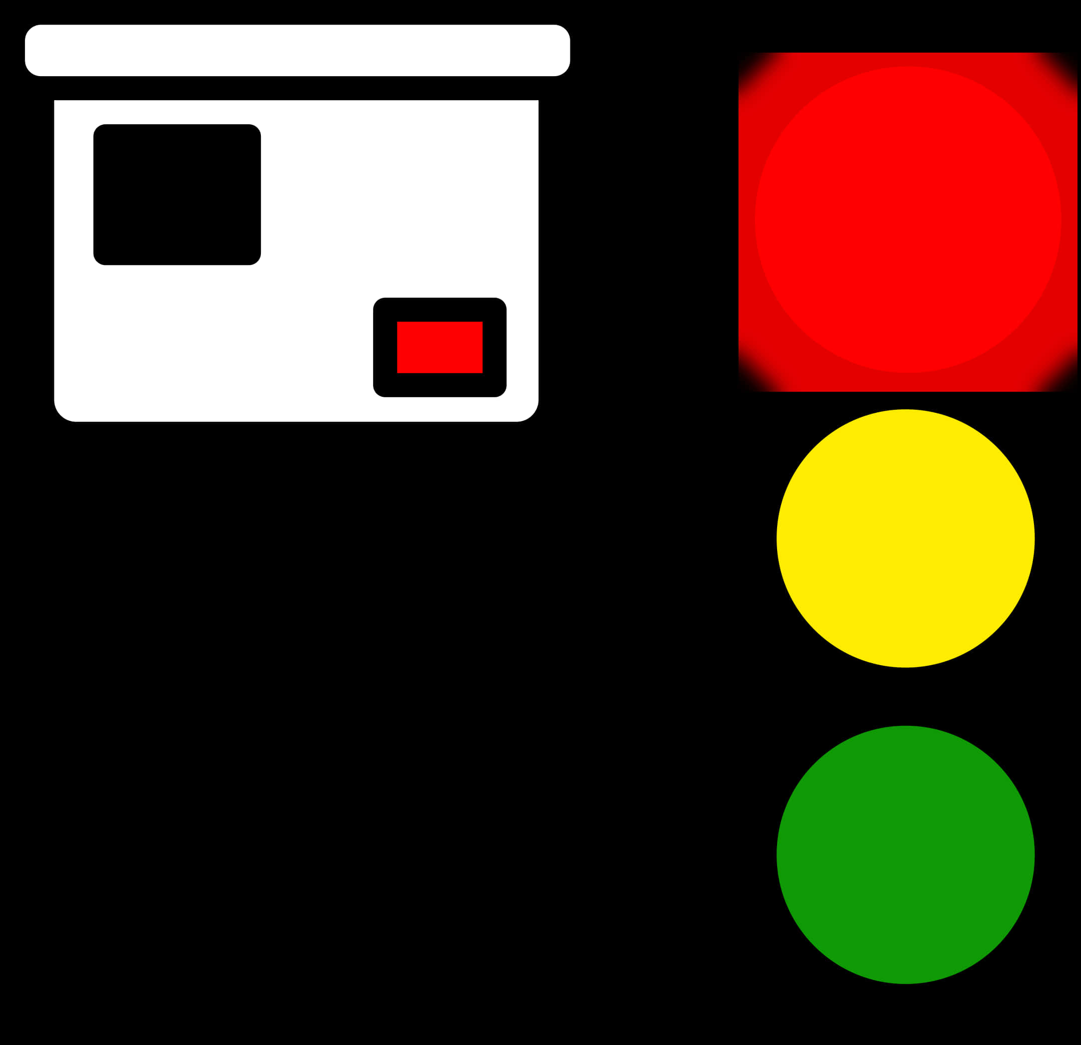 Traffic Light Red Signal Illustration PNG