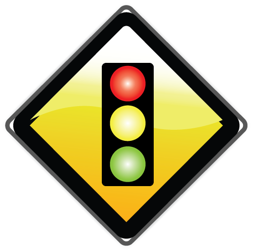 Traffic Light Sign Illustration PNG