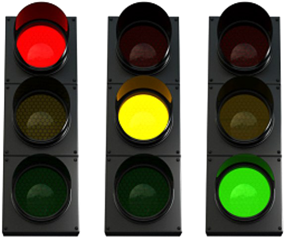 Traffic Light Stages PNG