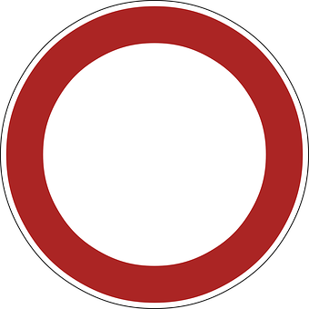 Traffic No Entry Sign PNG