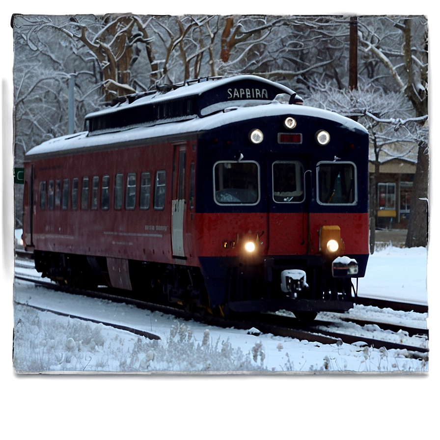 Train Station During Winter Png Gyv3 PNG