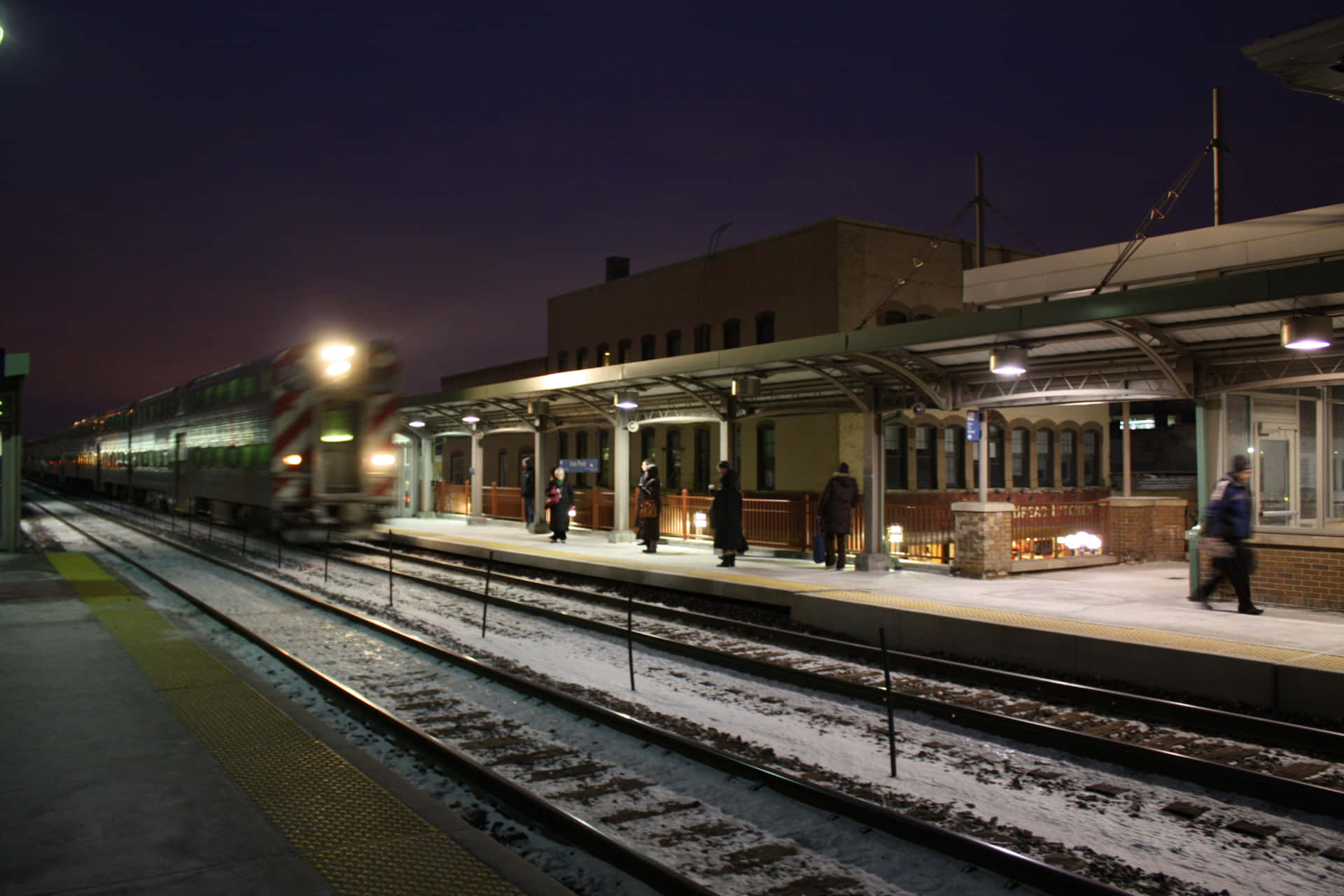 A View of a Typical Train Station