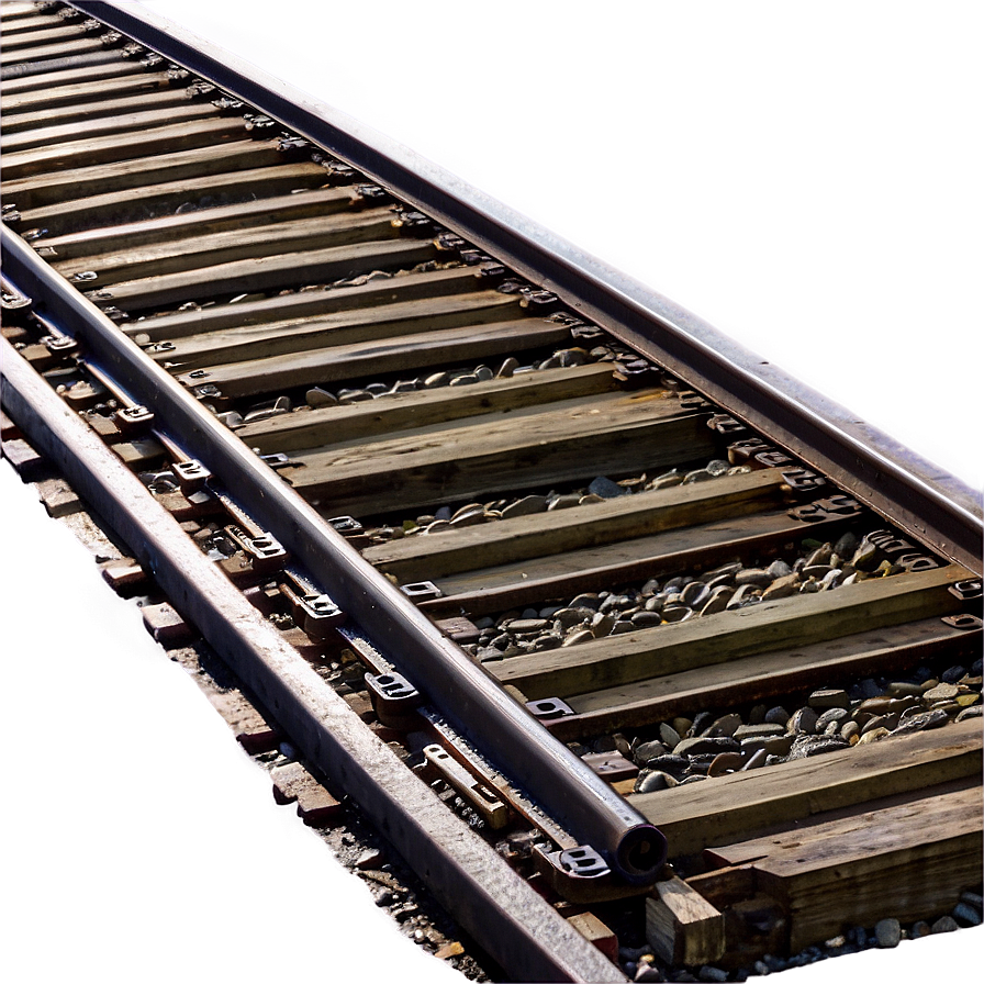 Train Track And Footbridge Png Mvg PNG