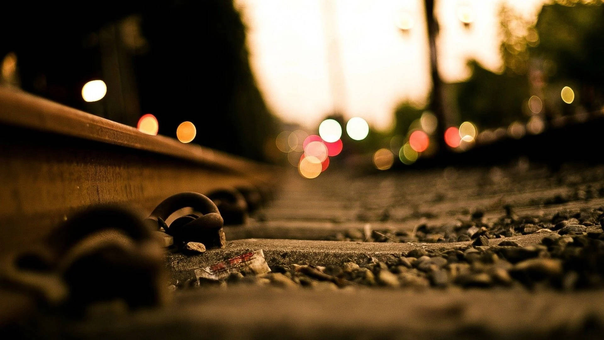 Train Tracks Hd Photography Wallpaper