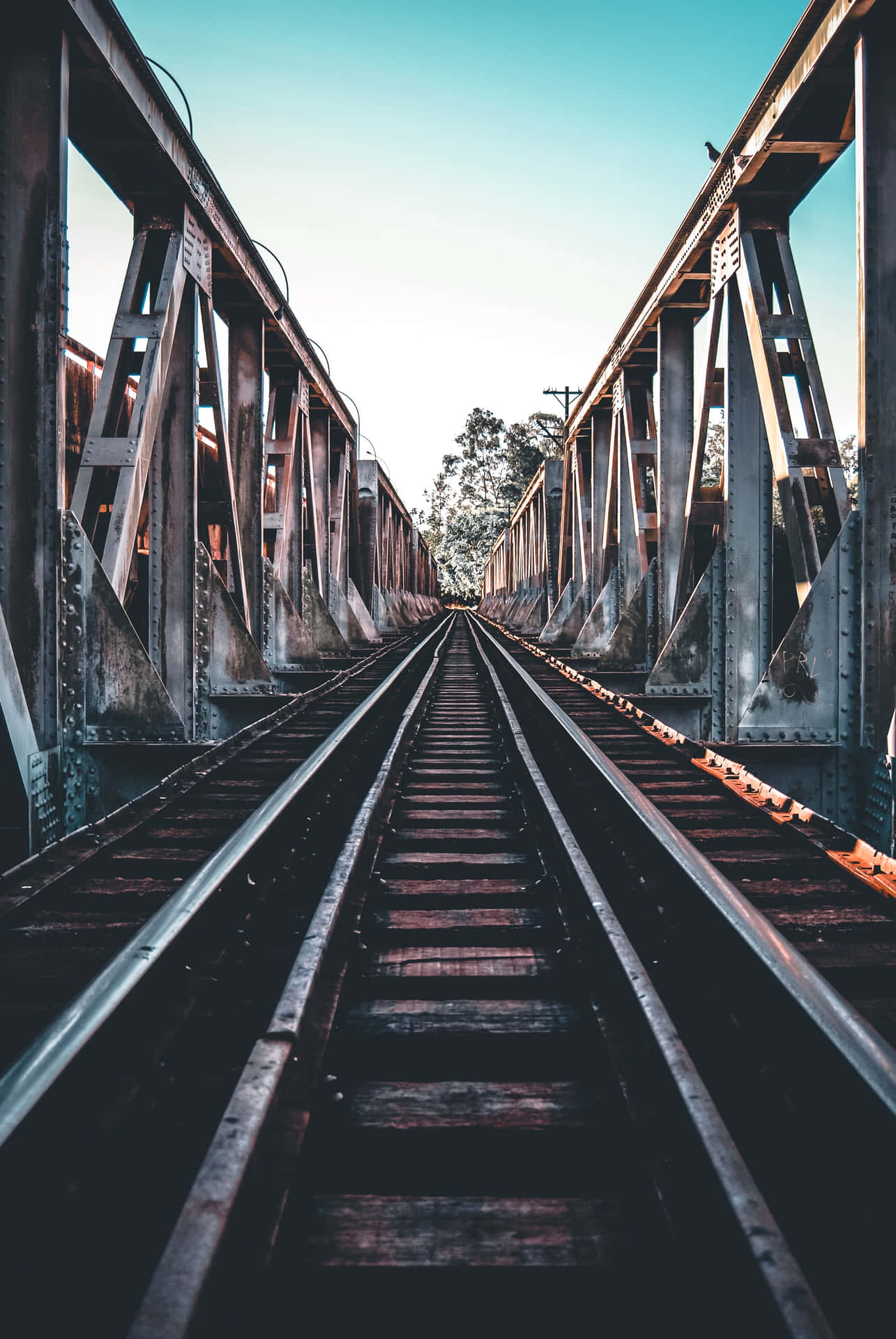 A Train Tracks Bridge