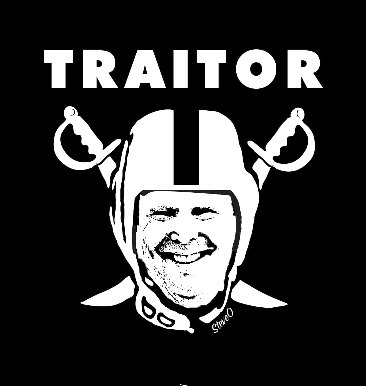 Traitor Raiders Football Helmet Parody PNG