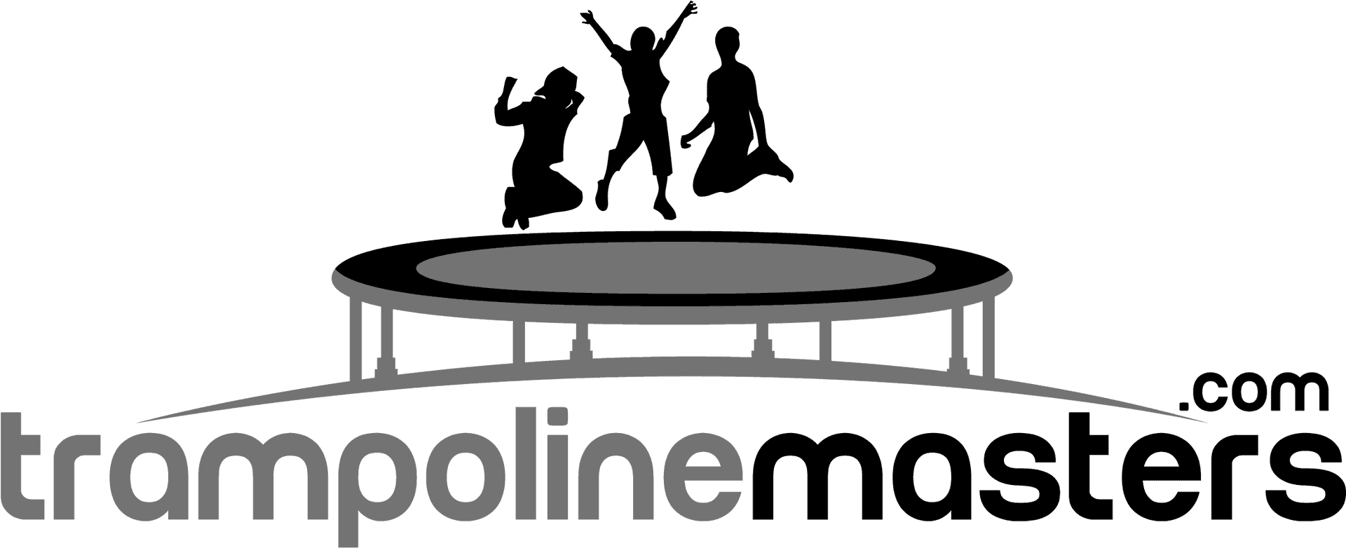 Trampoline Masters Logo Jumping Silhouettes PNG