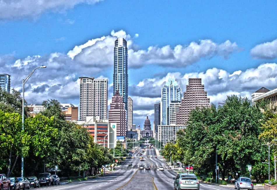 Tranquil Austin Cityscape At Dawn Wallpaper