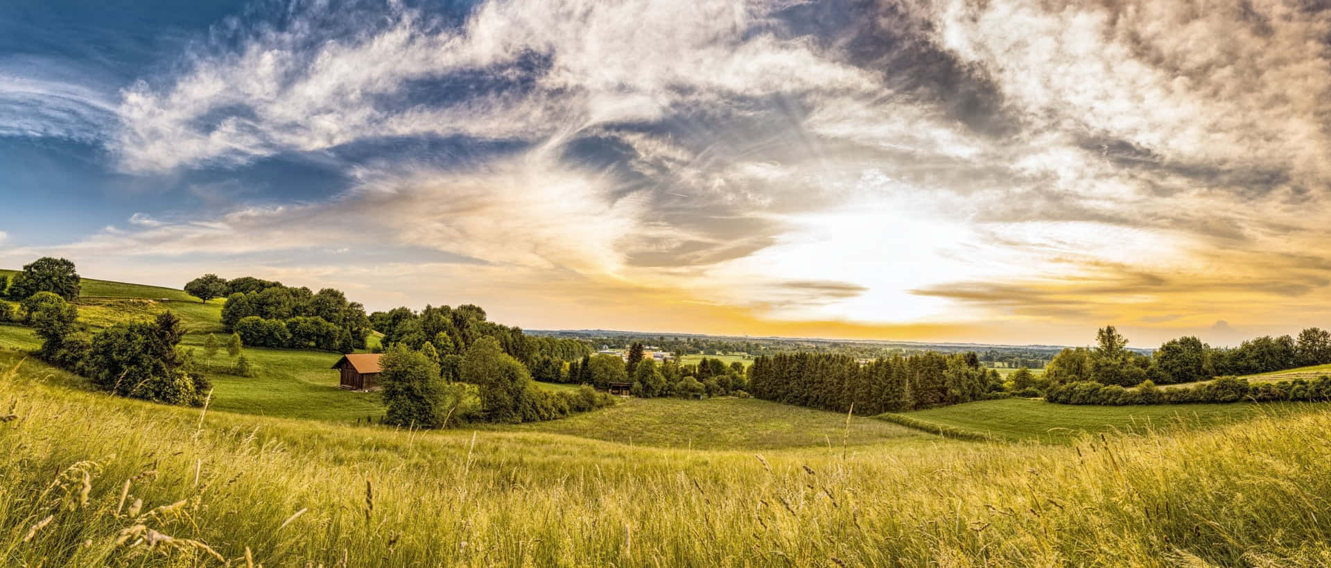 Beauté Tranquille Des Paysages Ruraux Fond d'écran