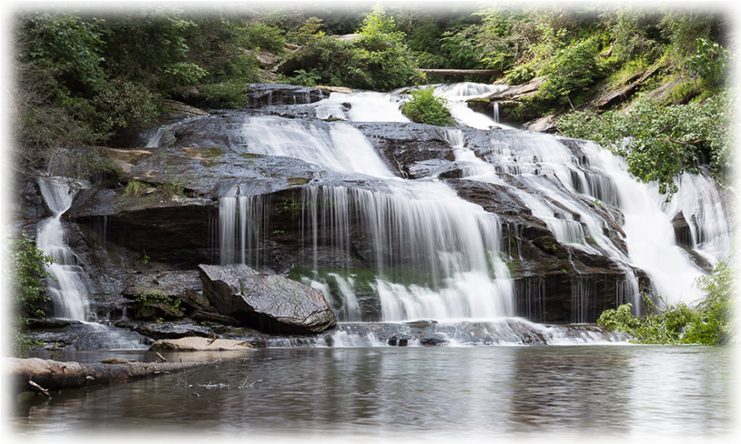 Tranquil Forest Waterfall PNG