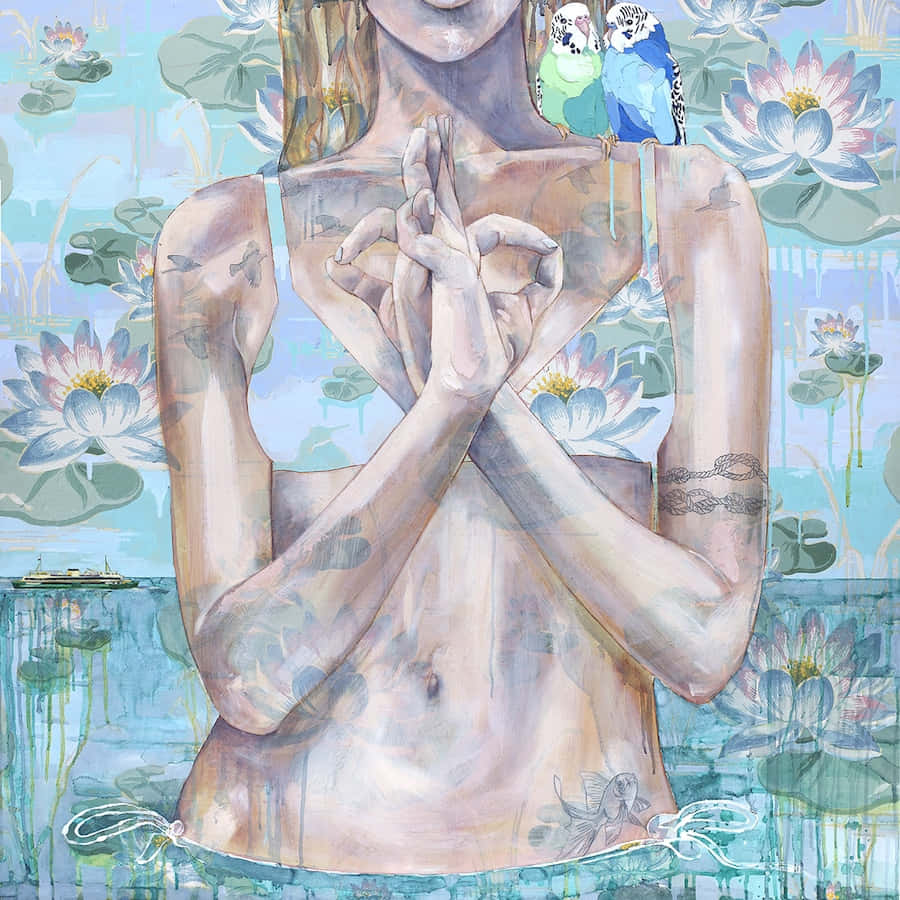 Tranquil_ Meditation_ Artwork Wallpaper