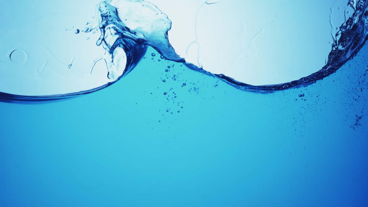 Tranquil Water Splash Blue Backdrop PNG