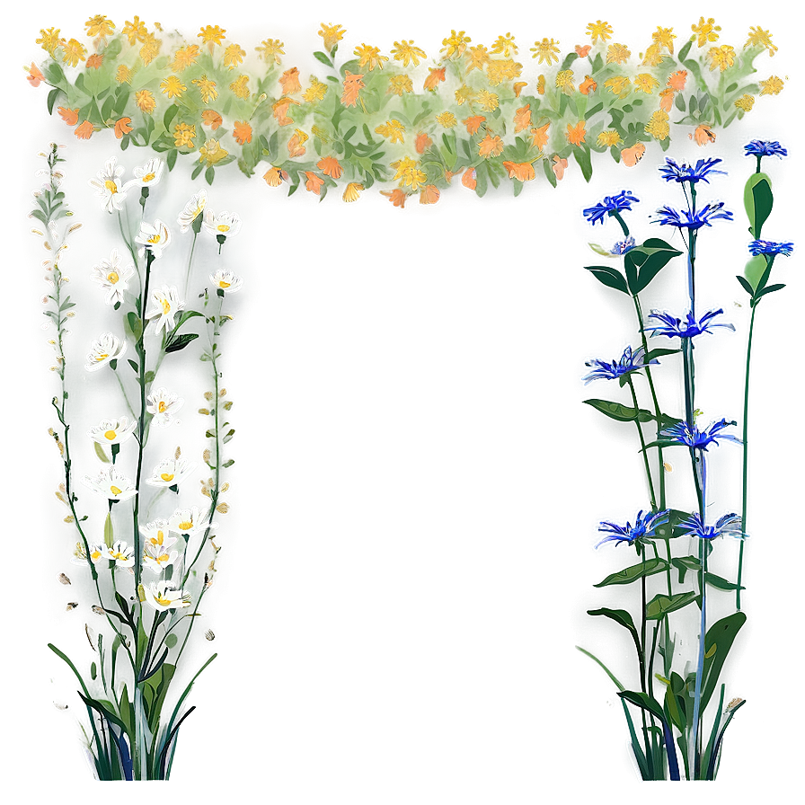 Tranquil Wildflower Vista Png Mtt42 PNG