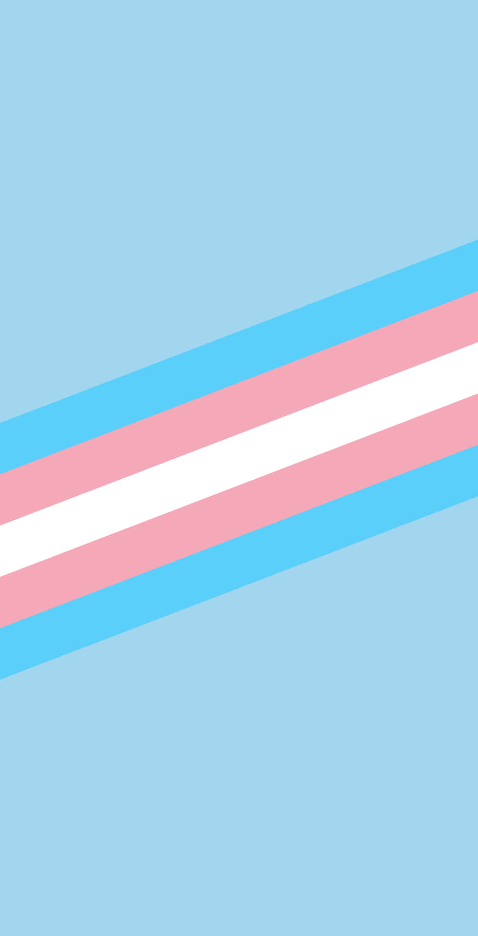 Einetransgender-flagge Auf Einem Blauen Hintergrund Wallpaper