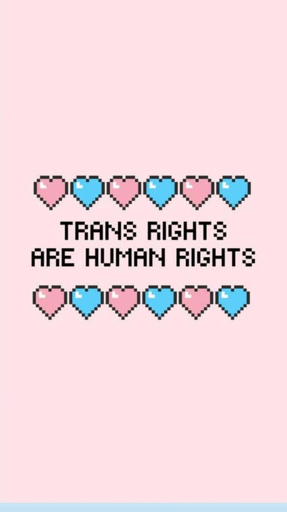 Rättigheterär Mänskliga Rättigheter Trans Telefon. Wallpaper