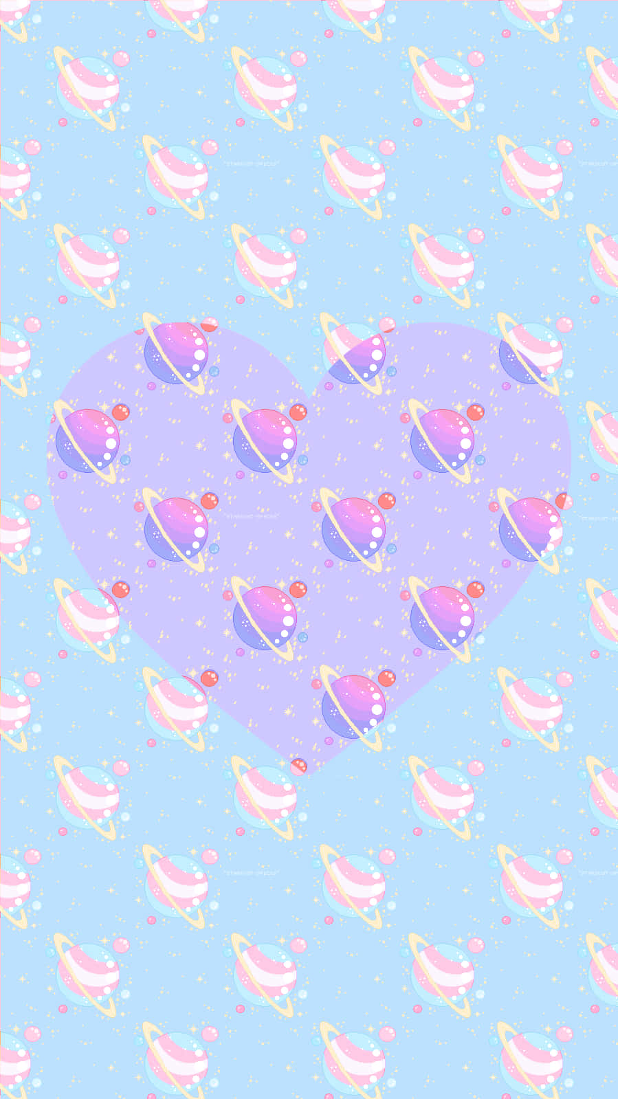 A Pink And Purple Heart Pattern With A Pink Heart Wallpaper