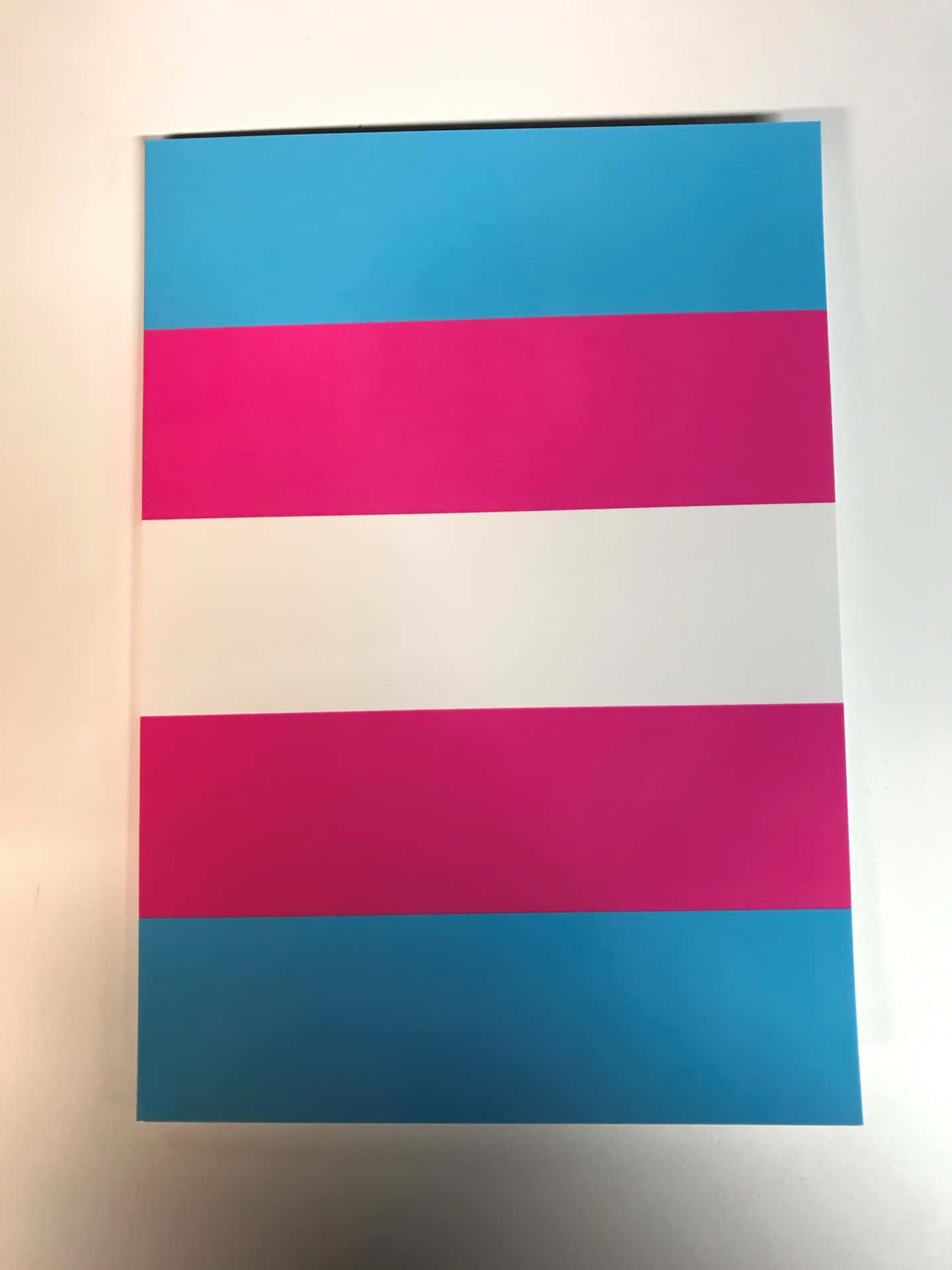 Einetransgender-flagge Auf Einer Weißen Oberfläche Wallpaper