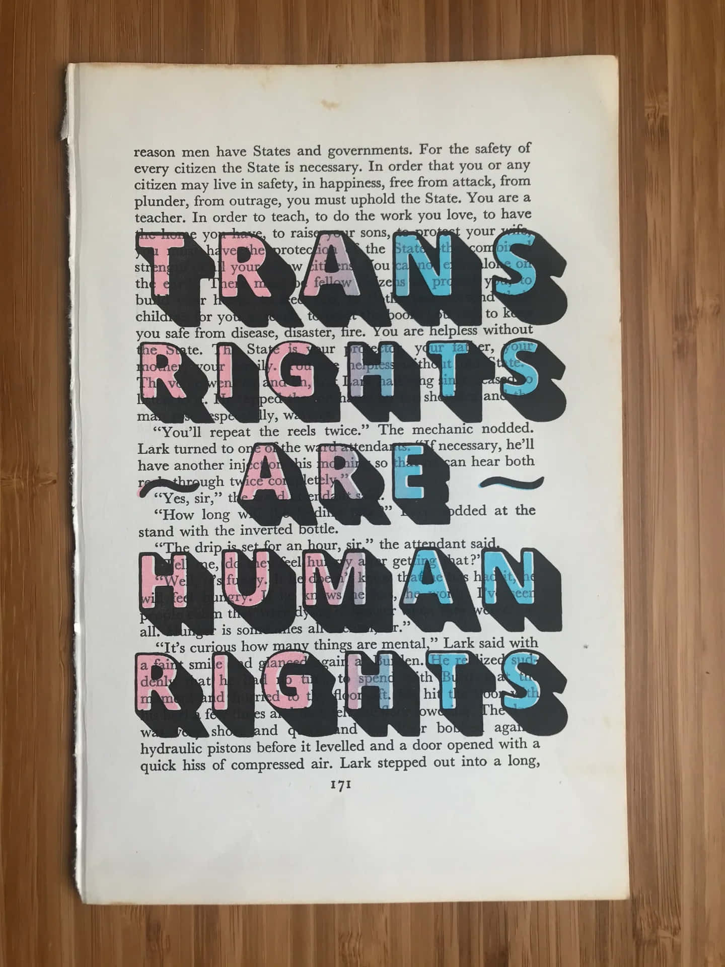 Transrechte Sind Menschenrechte Zerrissene Seite Wallpaper