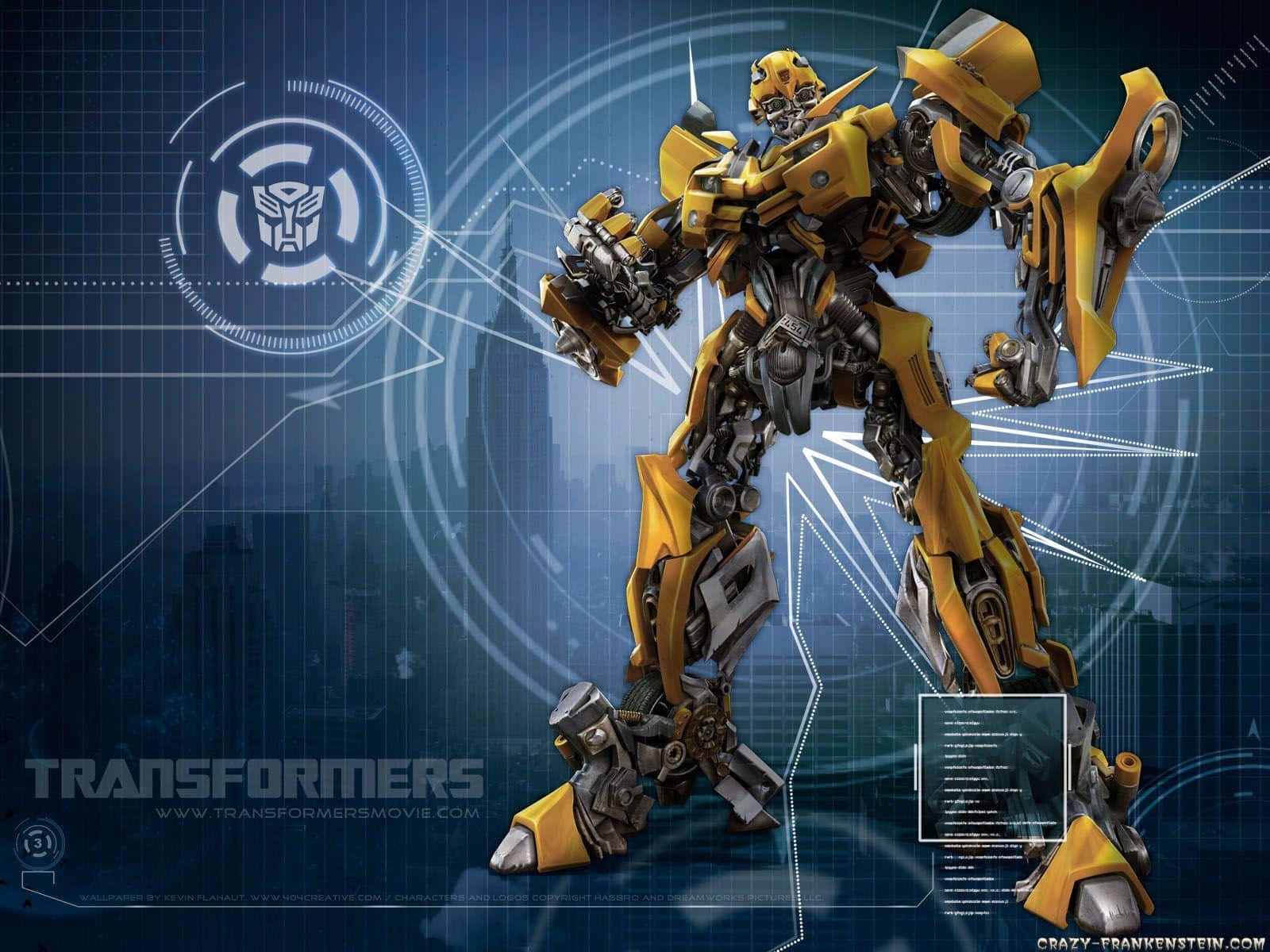 "Prepare for action - Bumblebee is ready to join the fight against evil!" Wallpaper