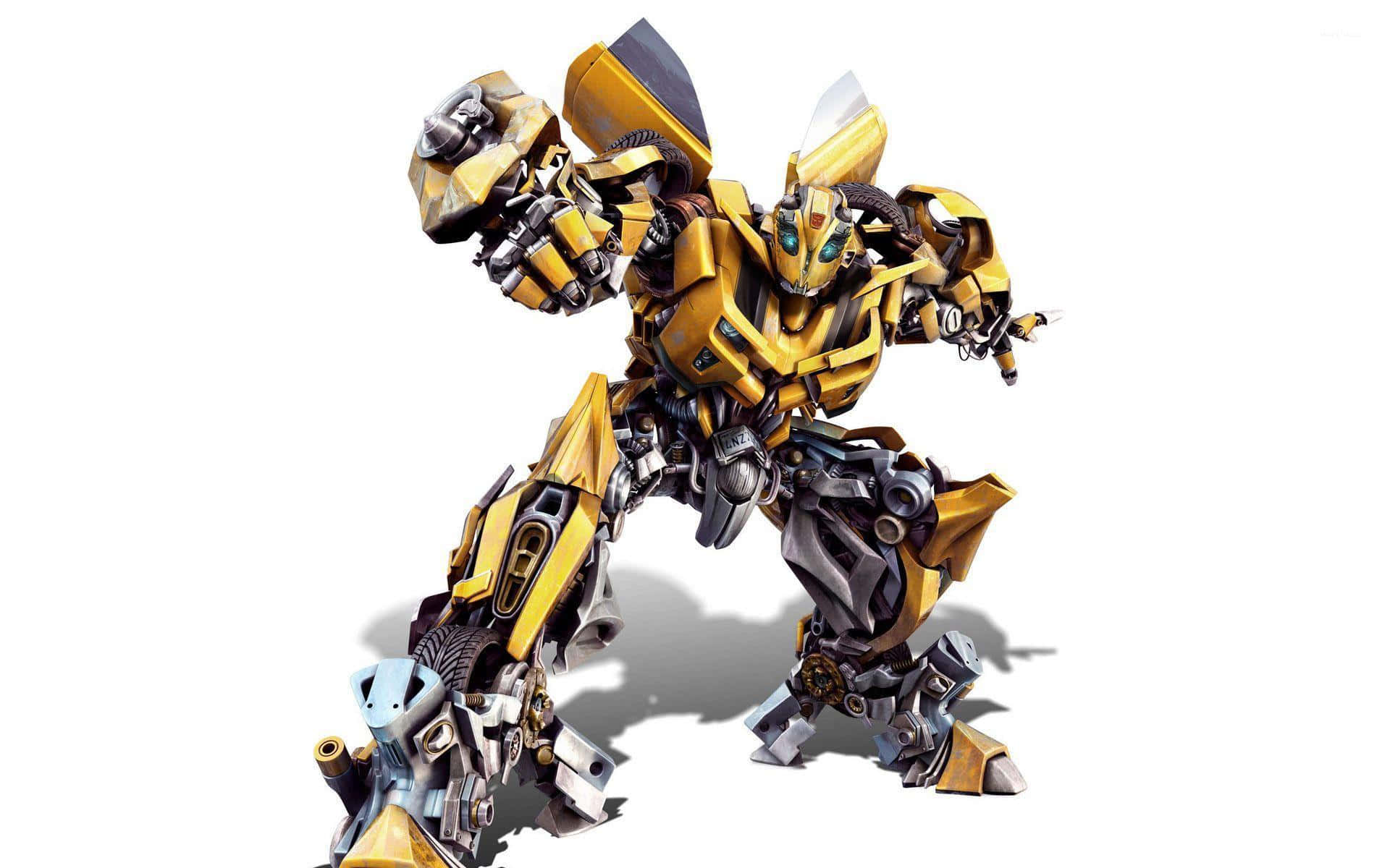 Bumblebee fra Transformers, klar til handling! Wallpaper