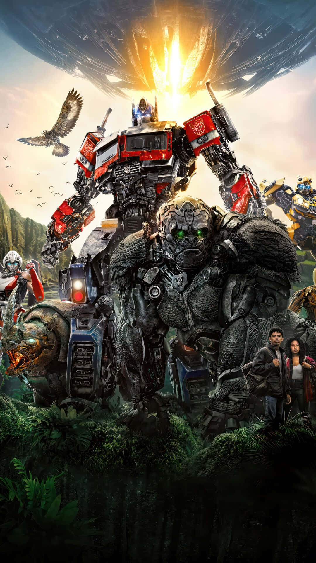 Transformers Meetupin Jungle Wallpaper