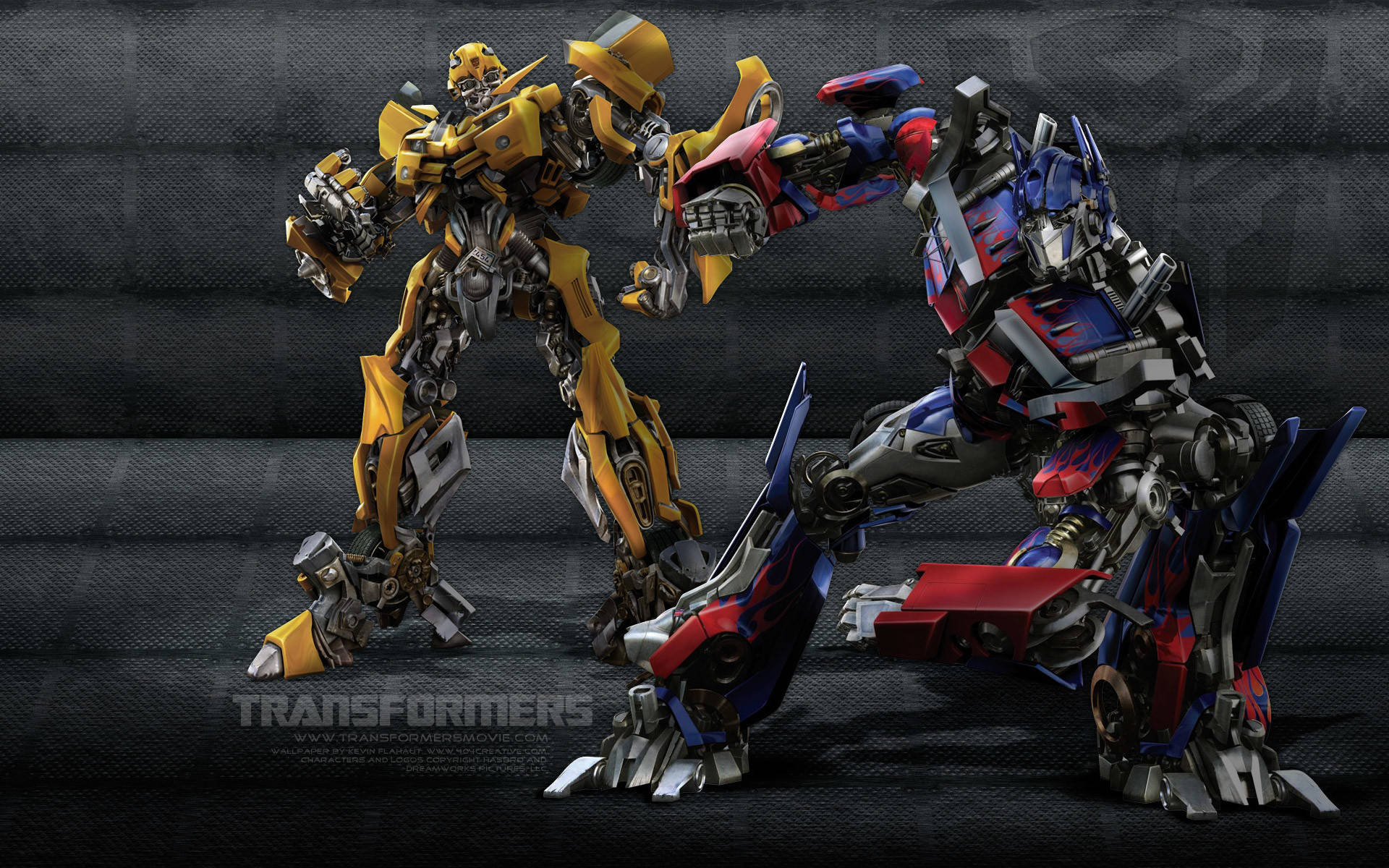 Transformers Optimus And Bumblebee