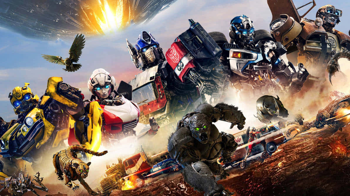 Transformers Rise Of The Beasts Action Packed Showdown Wallpaper