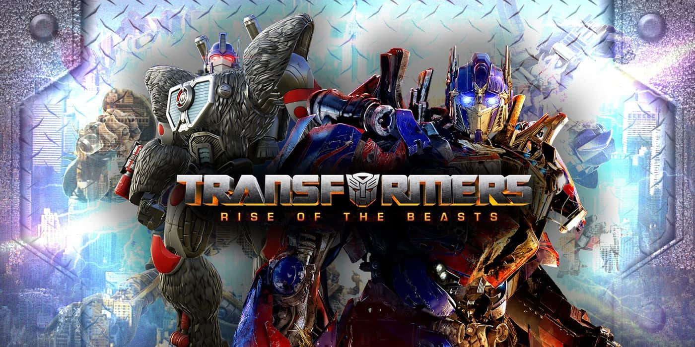 Transformers Riseofthe Beasts Promotional Artwork Wallpaper
