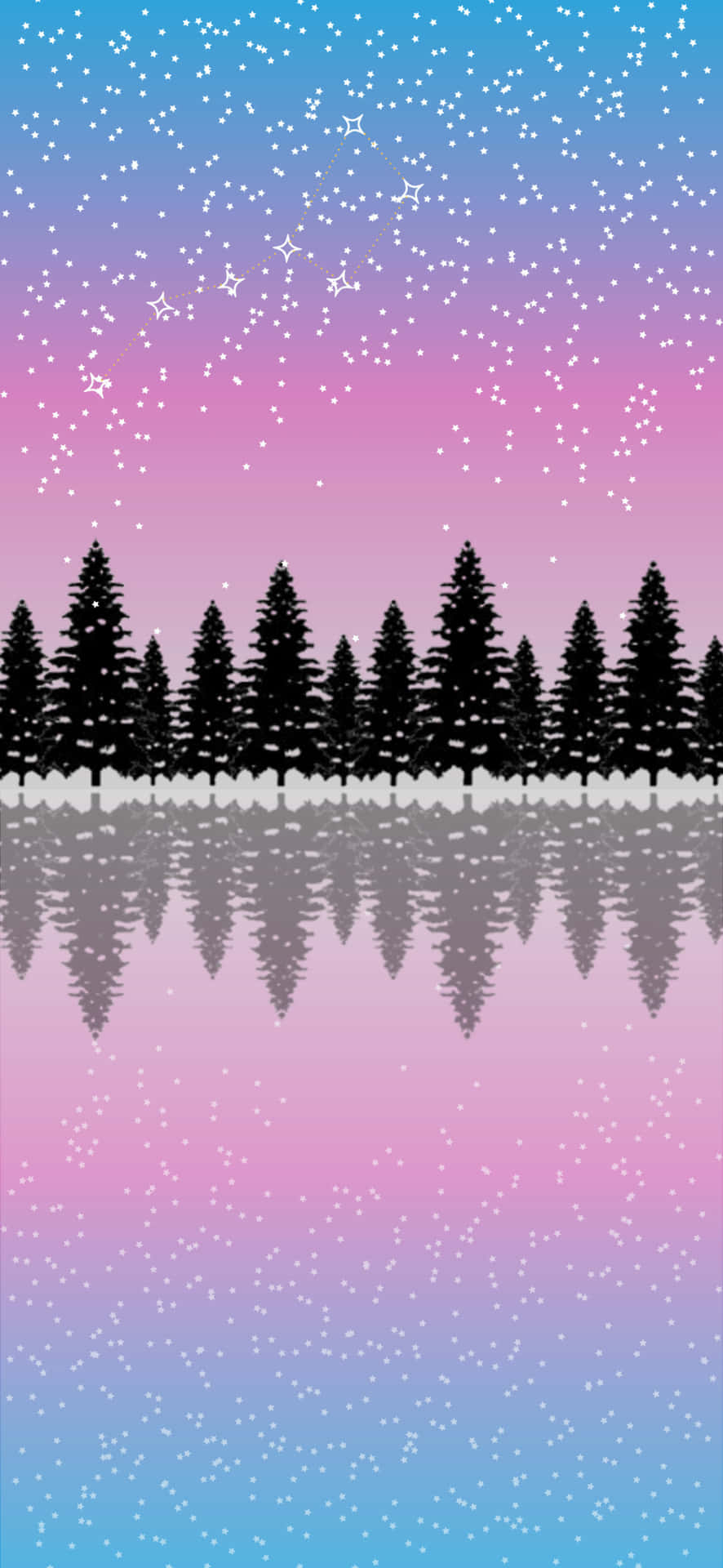 Transgender Colors With Snow Wallpaper