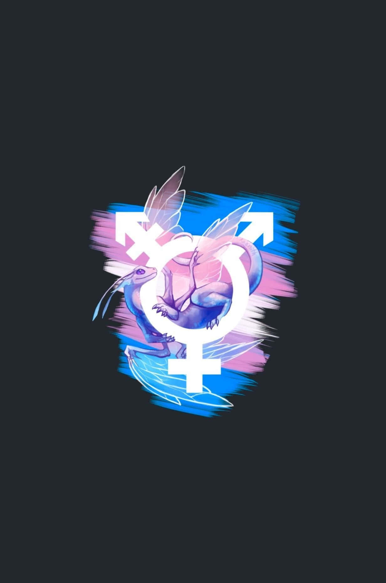 Símbolode Transgénero Masculino Femenino Fondo de pantalla