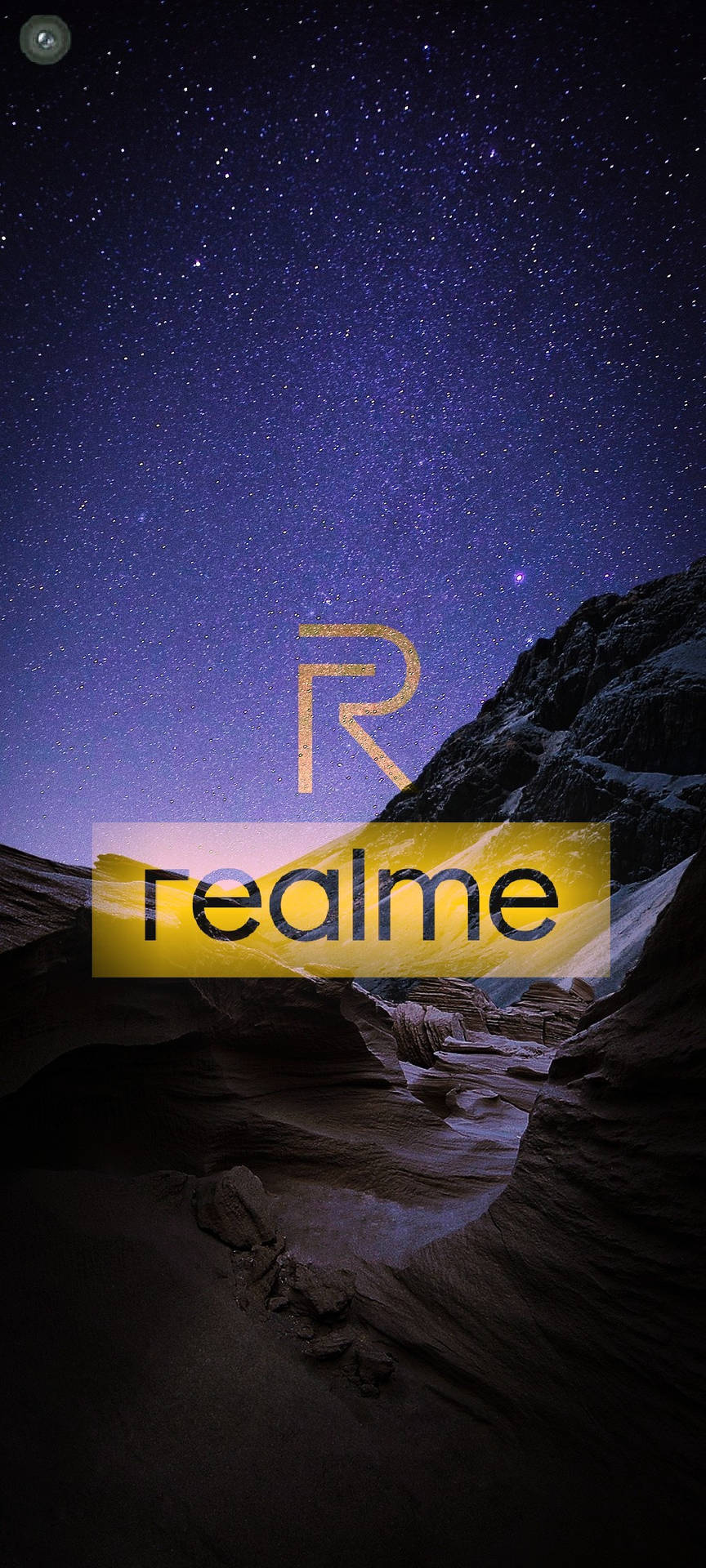 Translucent Realme Logo Wallpaper