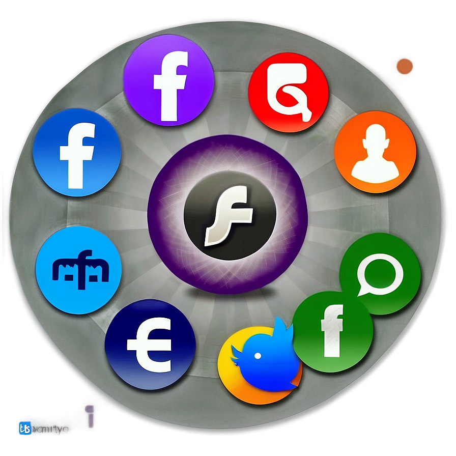Transparent Background Social Media Icons Png 18 PNG