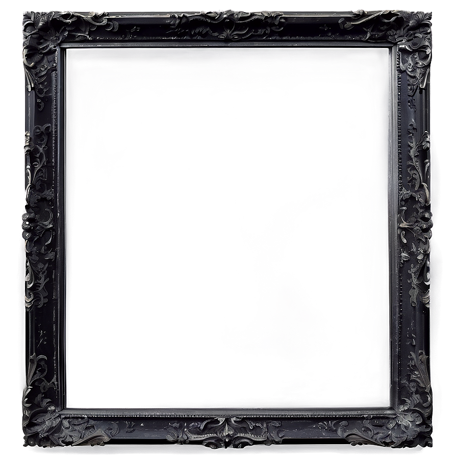 Transparent Black Frame Png Uji PNG