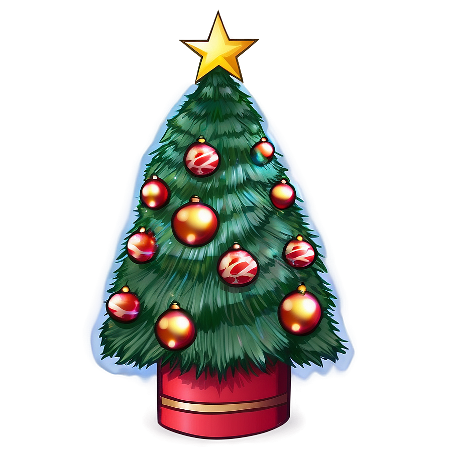 Transparent Christmas Tree Sketch Png 05262024 PNG