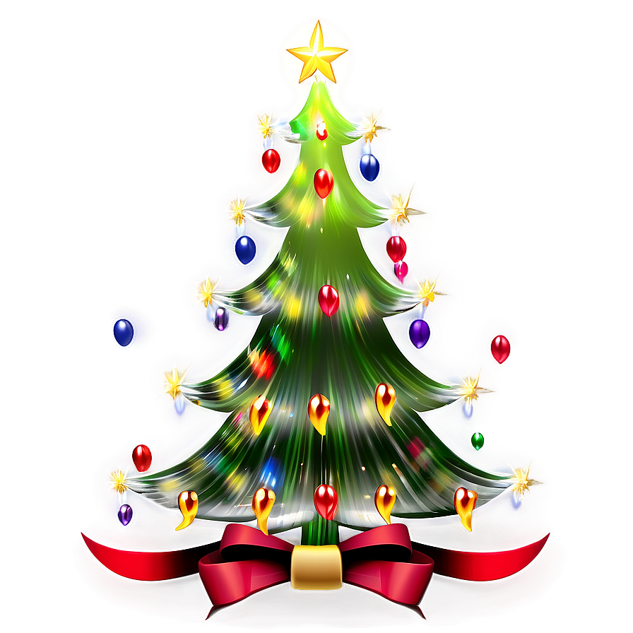 Transparent Christmas Tree With Lights Png 29 PNG