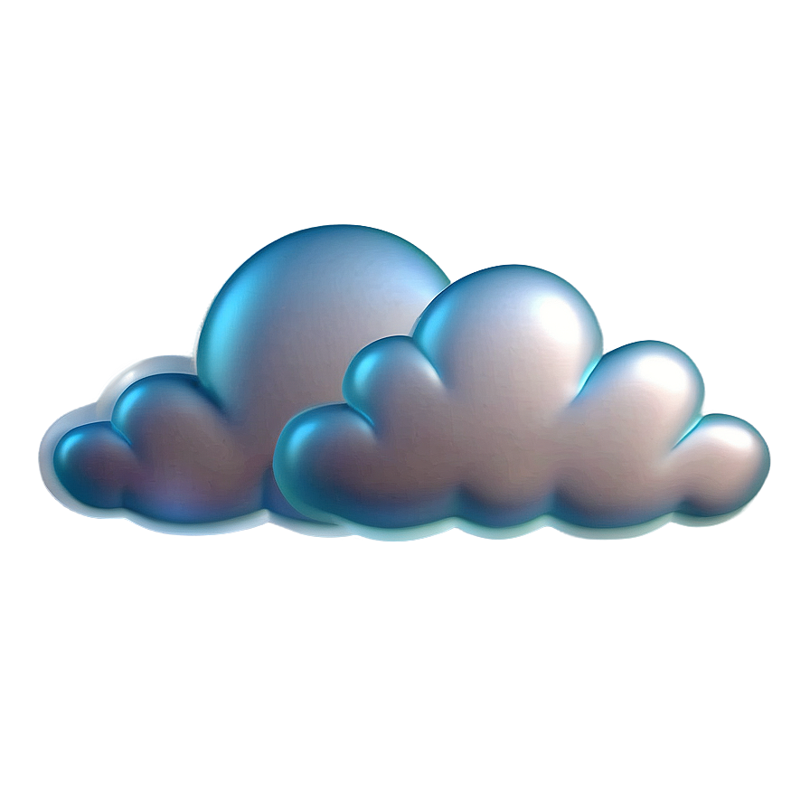 Transparent Cloud Emoji Png 06272024 PNG