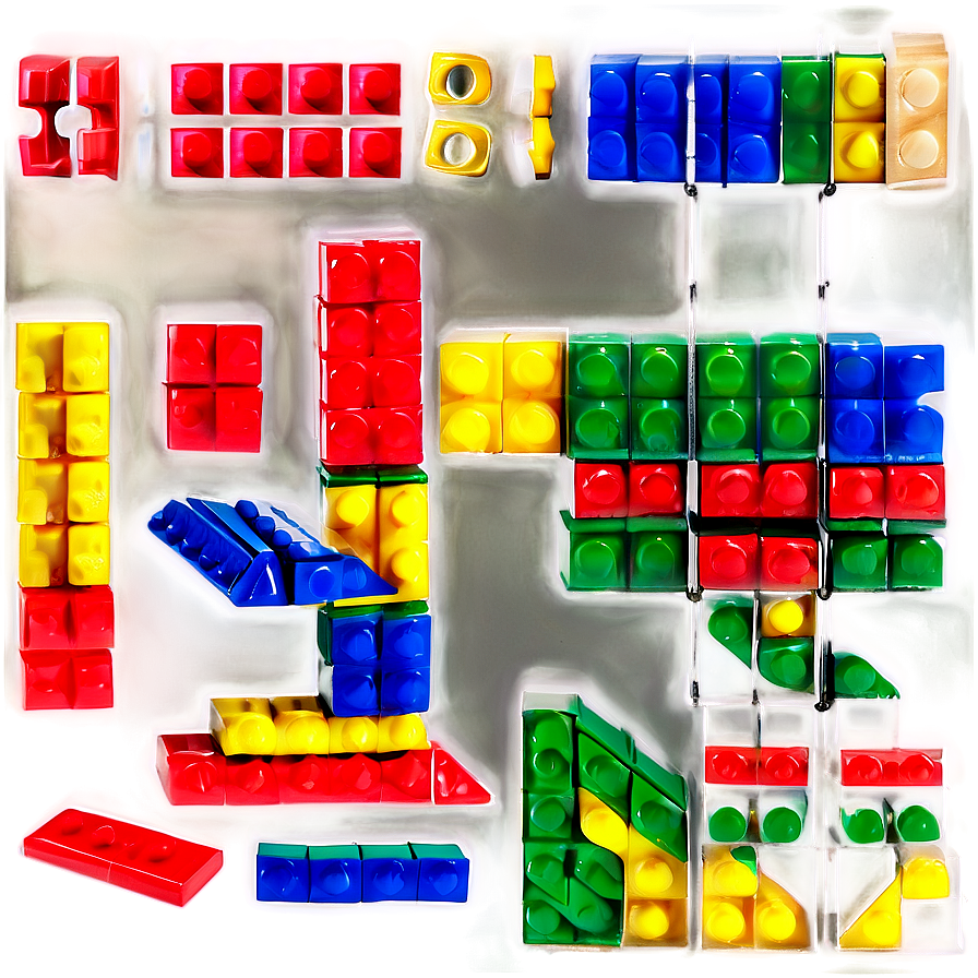 Transparent Colored Building Blocks Png Fsq PNG
