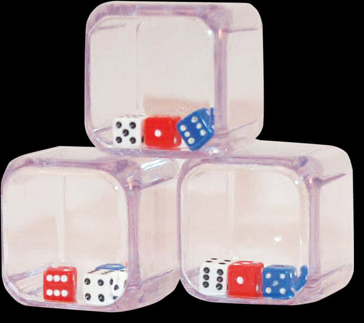 Transparent Dice Within Dice PNG