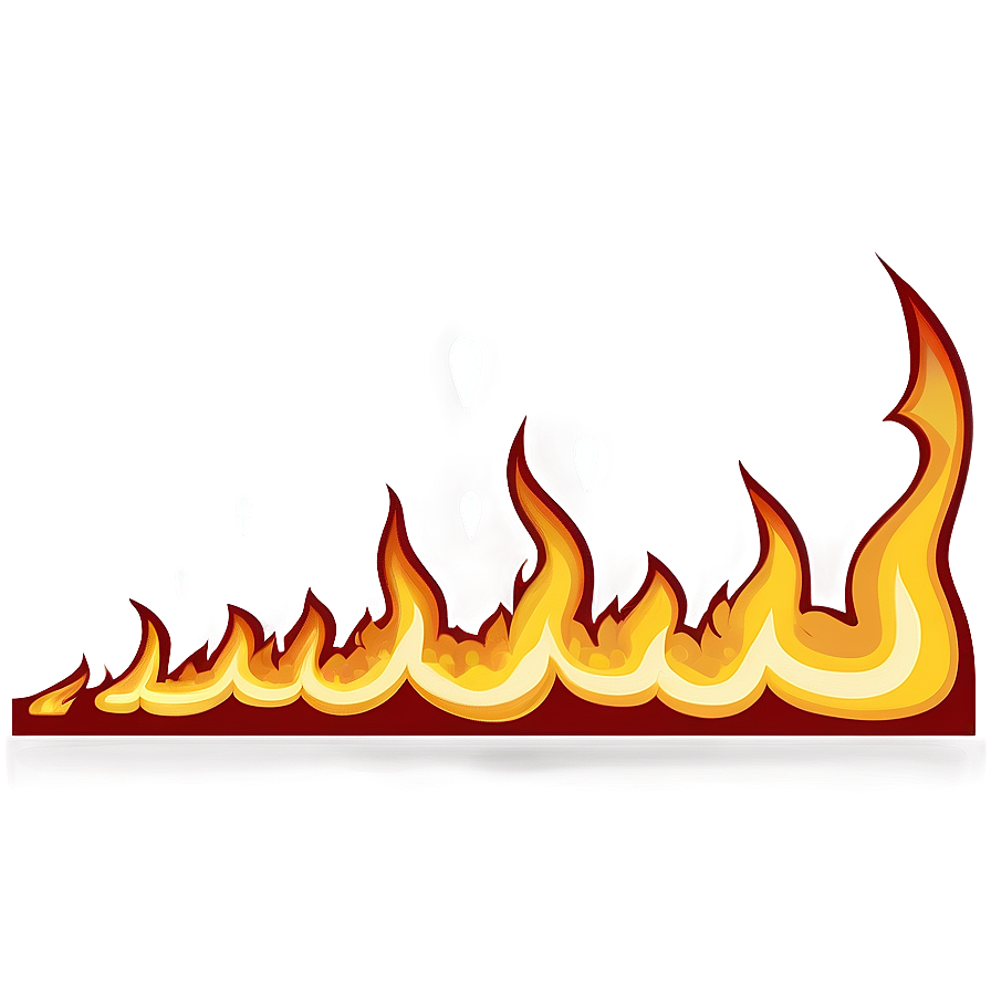 Transparent Fire Border Png 47 PNG