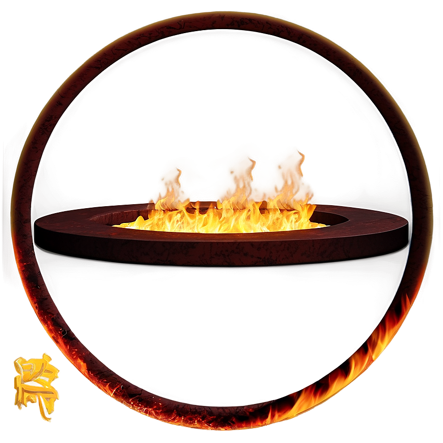 Transparent Fire Circle Png Ive6 PNG