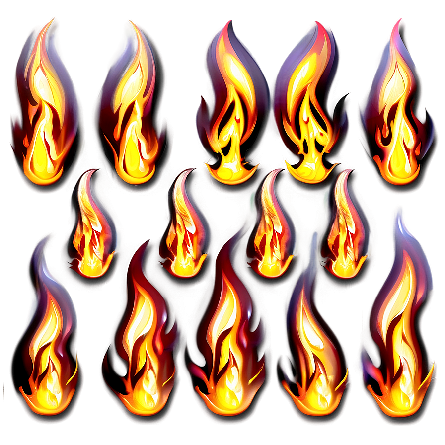 Transparent Fire Flames Clipart Png Ual53 PNG